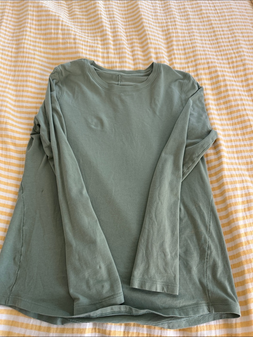 lululemon athletica Women's love Long Sleeve Crew in Sage Green